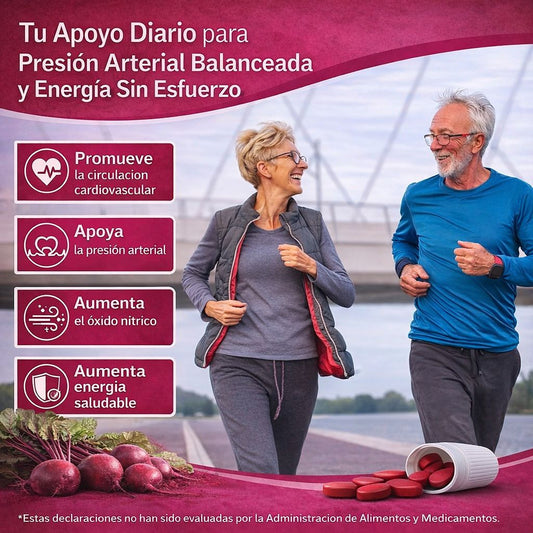 Presión Arterial Saludable y Circulación Óptima Fórmula Avanzada de-Remolacha Concentrada