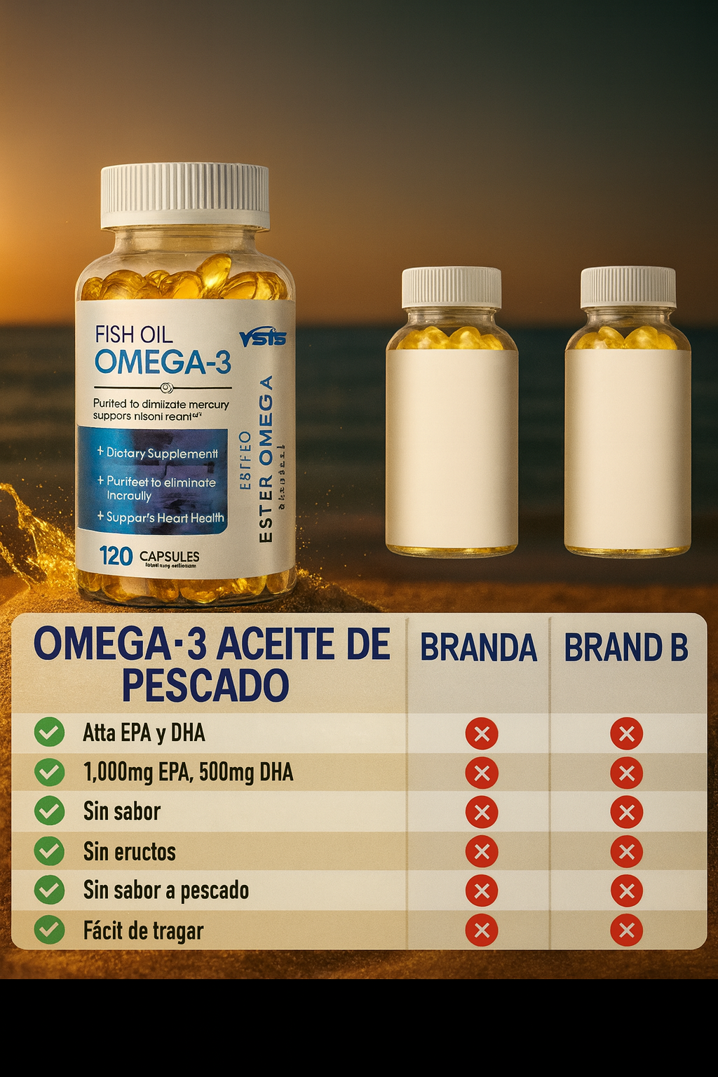 Omega 3 Alta Mar – Potencia Cerebral & Salud del Corazón