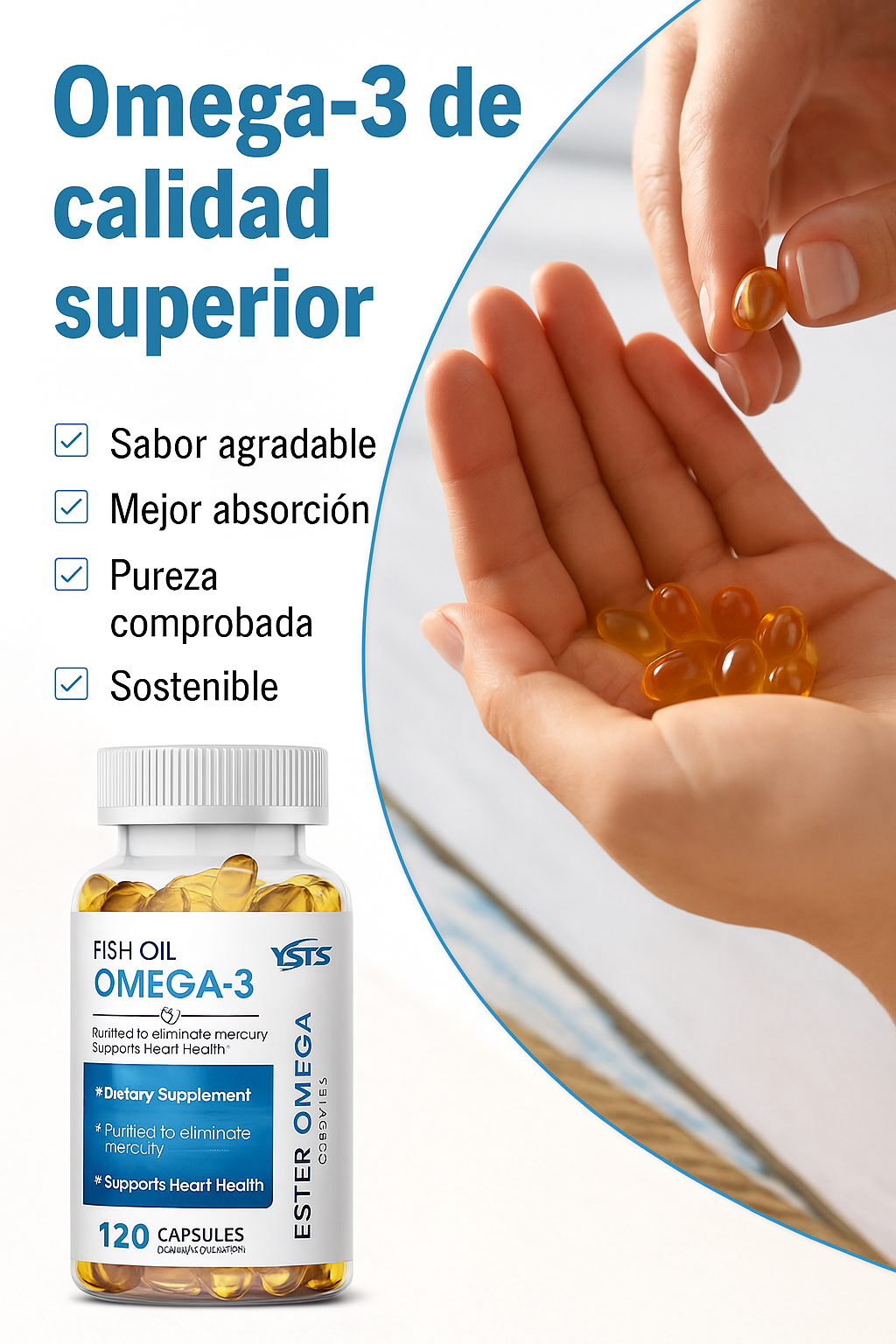 Omega 3 Alta Mar – Potencia Cerebral & Salud del Corazón