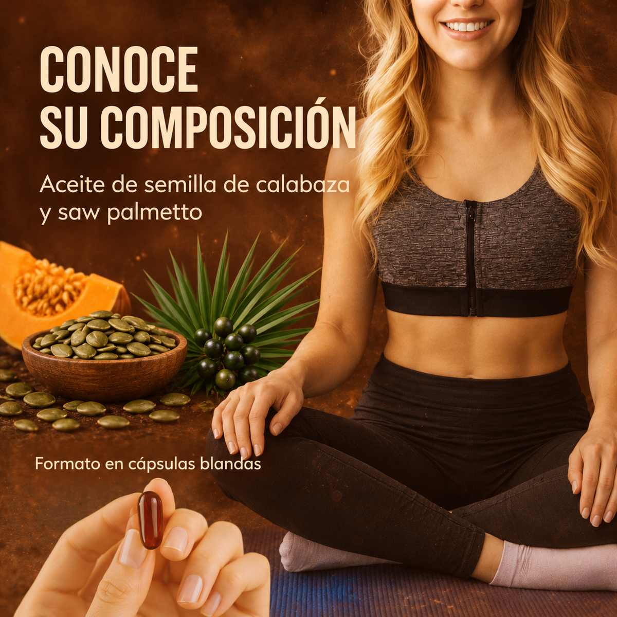 Aceite de Semilla de Calabaza 3000 mg – Cabello Fuerte y Piel Radiante