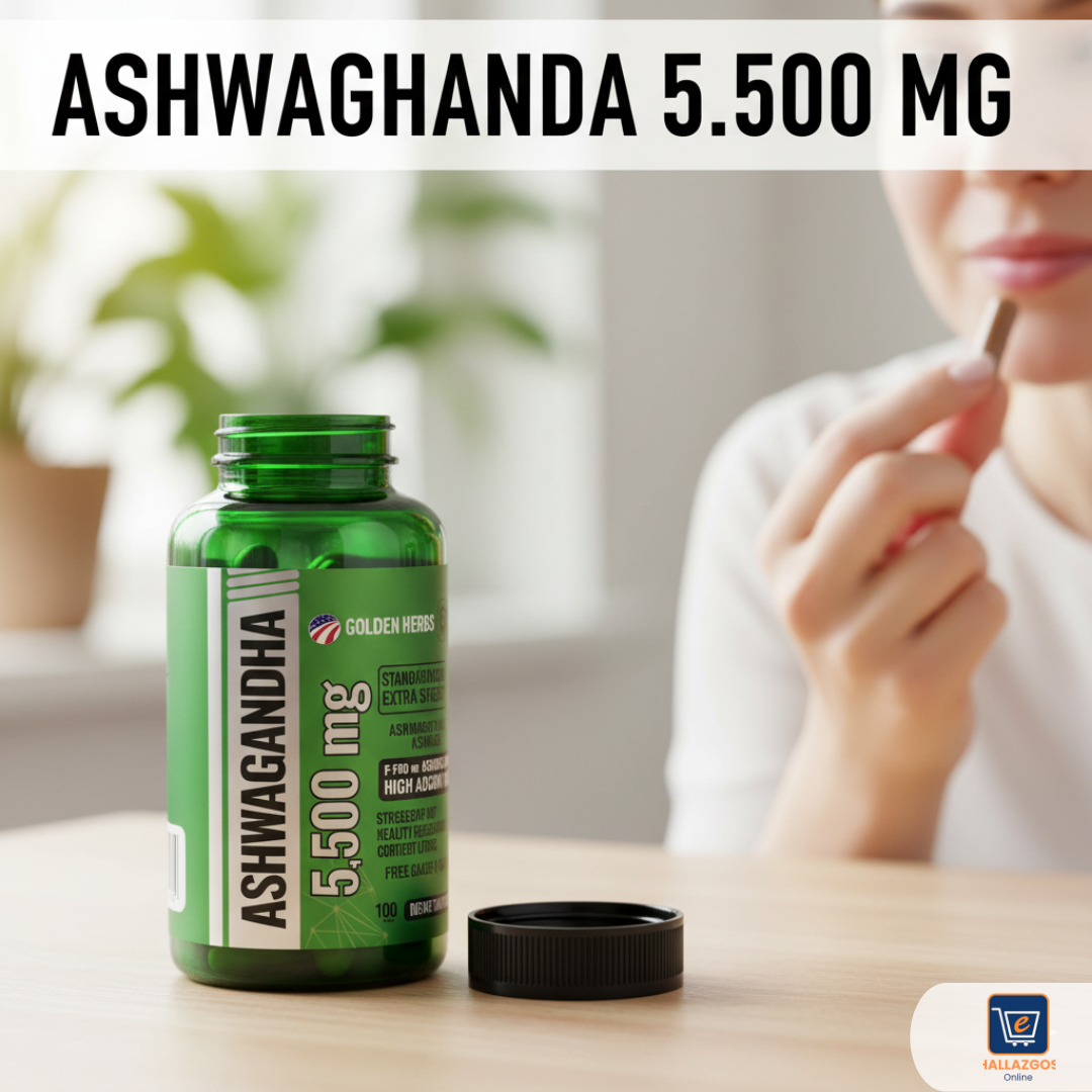 Ashwagandha premium 5,500mg-apoyo natural para extres yenergía