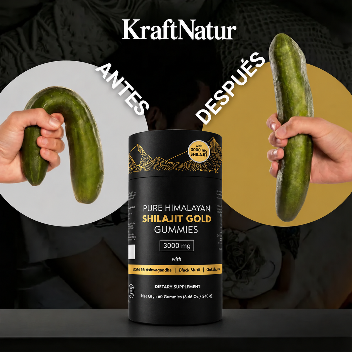 Kraftnatur | Gominolas de Shilajit Puro