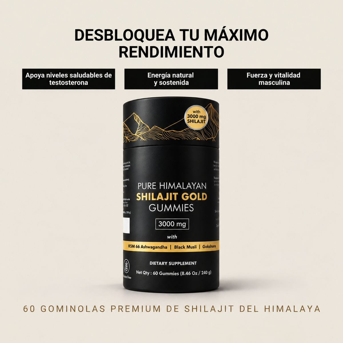 Kraftnatur | Gominolas de Shilajit Puro