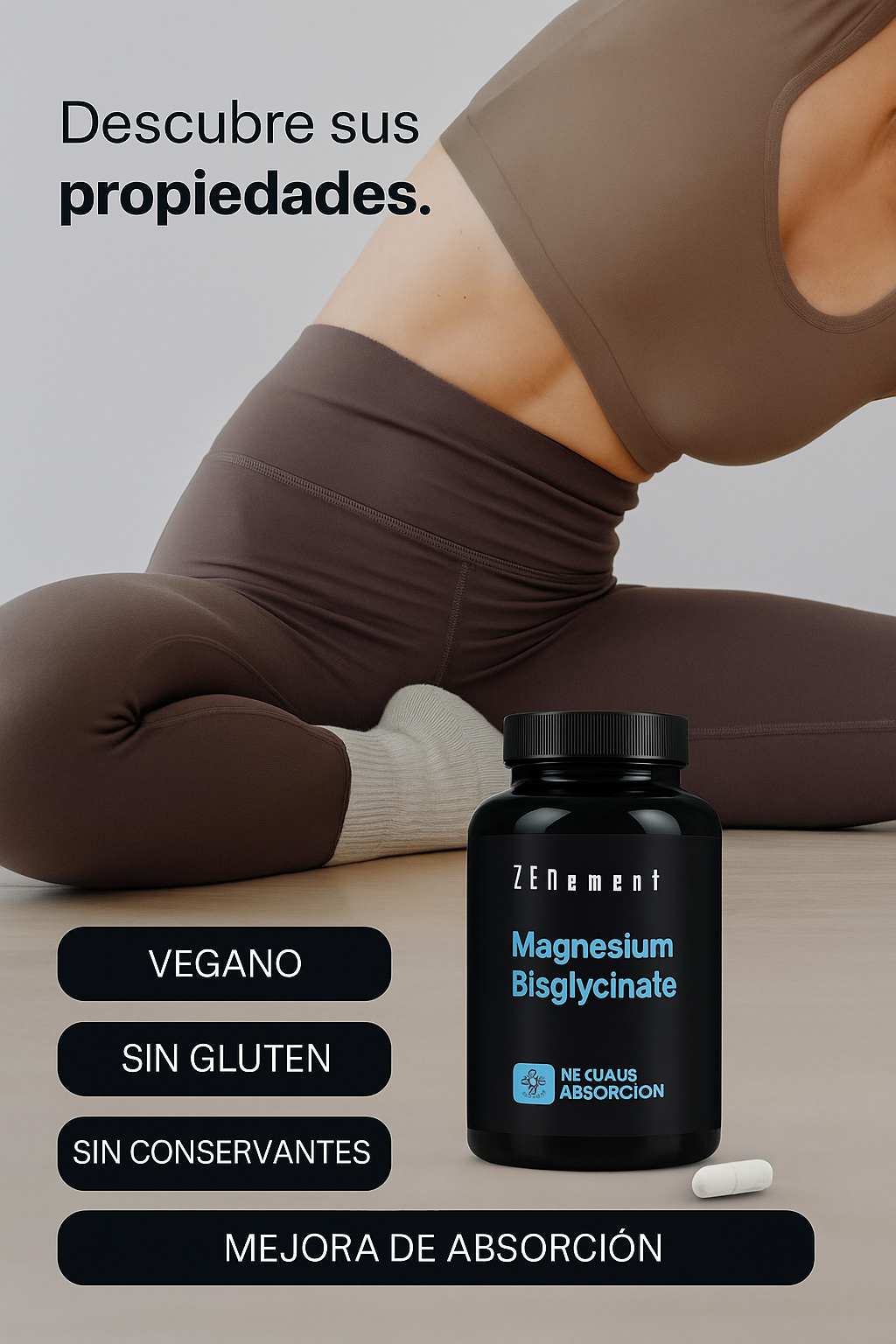 Magnesio bisglicinato con alta biodisponibilidad