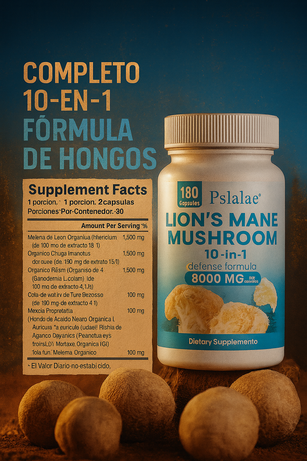 Melena de león-El hongo potenciador y regenerativo de neuronas.