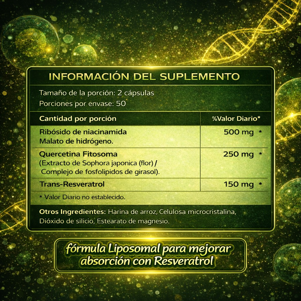 Rejuvenecedor Avanzado NAD+Resveratrol