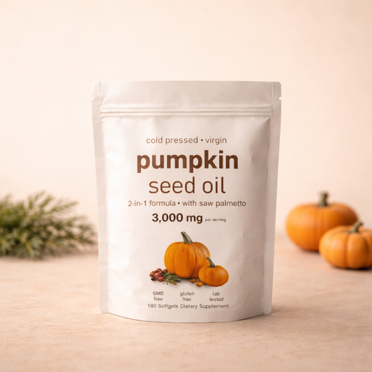 Aceite de Semilla de Calabaza 3000 mg – Cabello Fuerte y Piel Radiante