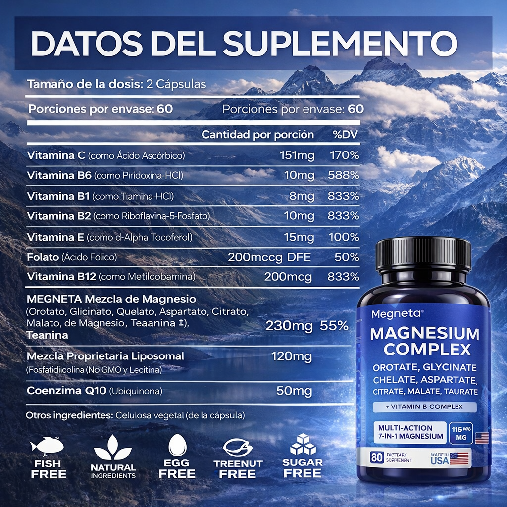Energía, equilibrio y descanso-Magnesio