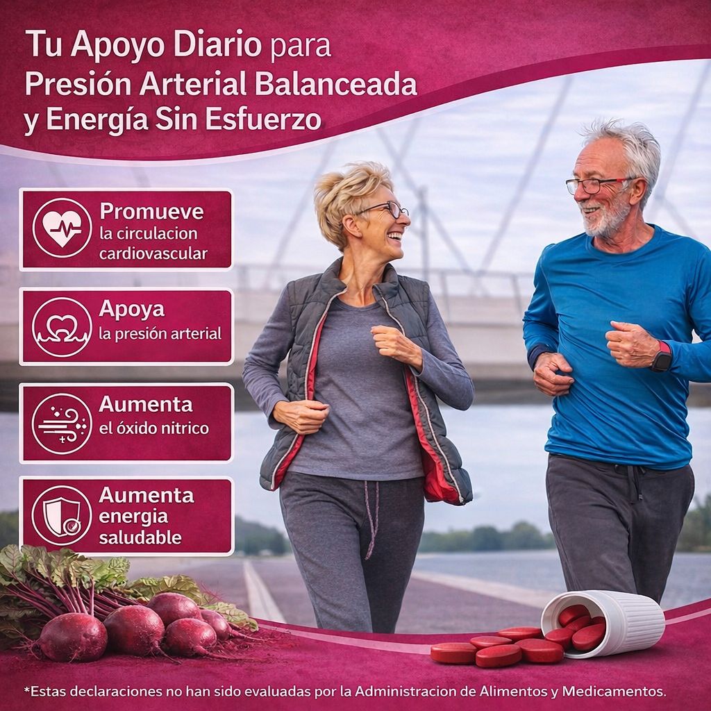 Presión Arterial Saludable y Circulación Óptima Fórmula Avanzada de-Remolacha Concentrada
