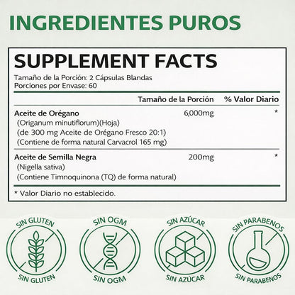 Aceite de orégano puro