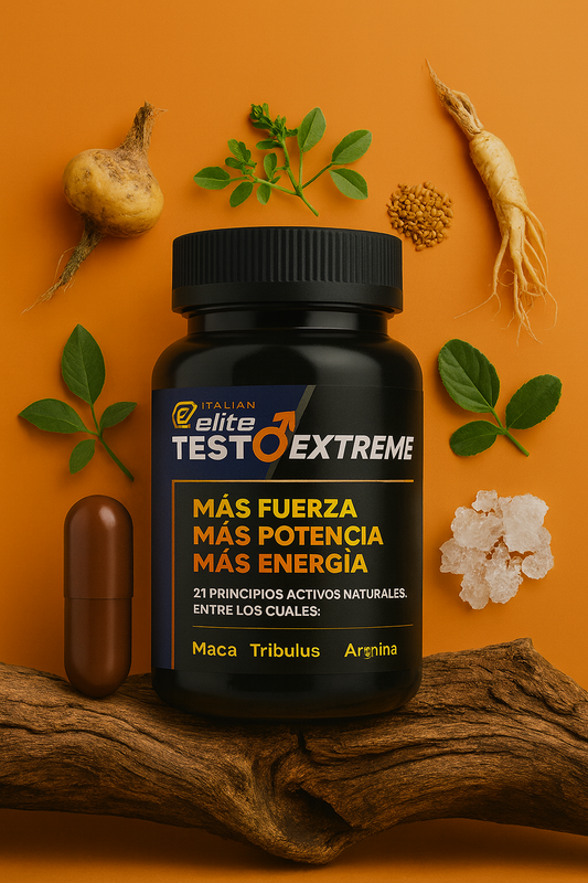 ESTIMULANTE NATURAL DE TESTOSTERONA 120 CÁPSULAS MACA800mg